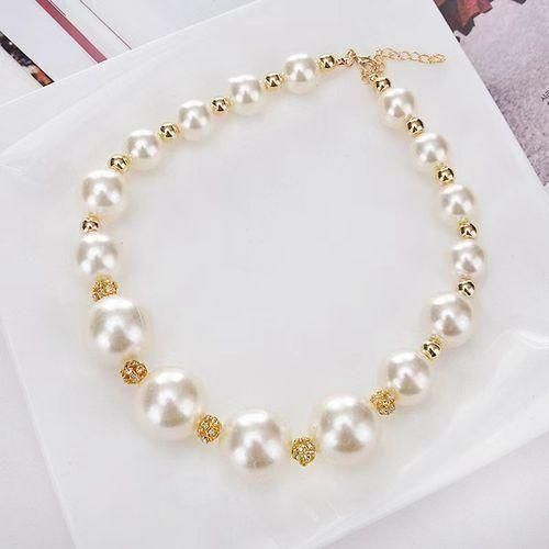 product_image_name-SXCHEN- Ladies Fashion Pearl Necklace, Handmade Imitation Pearl Necklace-8