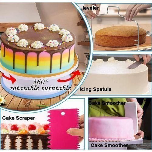 Generic 567-Piece Cake Decorating Kit with 3 Springform Pans, Turntable, Decorating Tools, Baking Supply Set for Beginners and Cake Enthusiasts - image 3