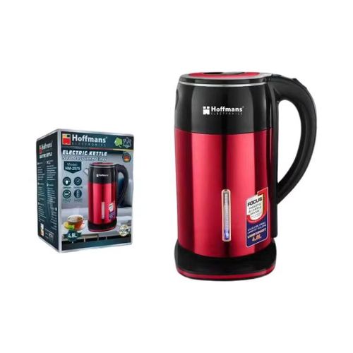 Hoffmans HM-2575 Fast Heating Cordless Electric Kettle  Red – 4.8L, 2000W - image 2