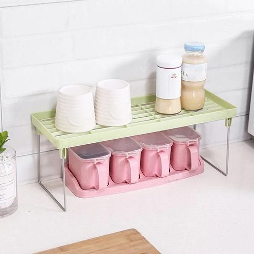 Generic Retractable Kitchen Shelf Household Multifunctional Cabinet Layered Storage Rack - image 3