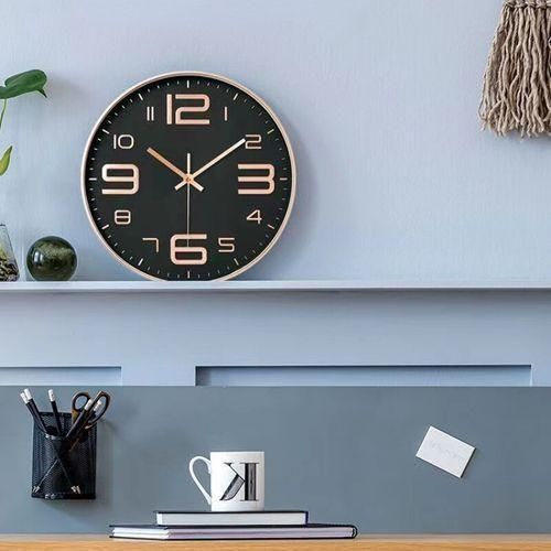product_image_name-Generic-12" (30 cm) Rose Gold Digital Wall Clock with Black Base-3