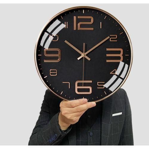 product_image_name-Generic-12" (30 cm) Rose Gold Digital Wall Clock with Black Base-8