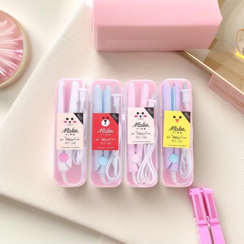 product_image_name-Generic-Mini Portable Ceramic Hair Straightener – Compact Travel Flat Iron-1