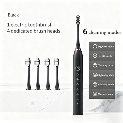 product_image_name-Generic-Electric Toothbrushes White With 4 Brush Heads-BLACK-1