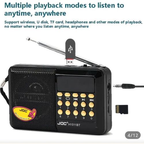 product_image_name-AD-Digital Portable Radio - Black-2