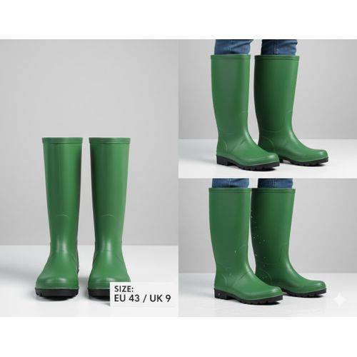 product_image_name-Gem-Wellington Boot, Durable Green Waterproof Rain & Garden Boots - Size 43-1