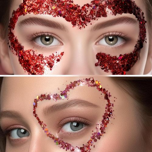 Generic 12 Colors Face and Body Glitter Gel, Hair Glitter Gel - image 4