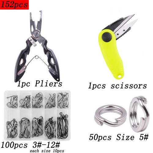 Shop Generic New Fishing Tool Kits With Hooks Pliers Rings Scissors Set  Travel Fishing Gear Accessories Pesca Equipment Online