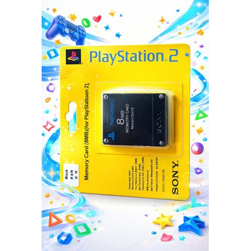 product_image_name-Generic-Original Sonya PlayStation 2 (PS2) 8MB Memory Card – Original Black Game Save Card-1