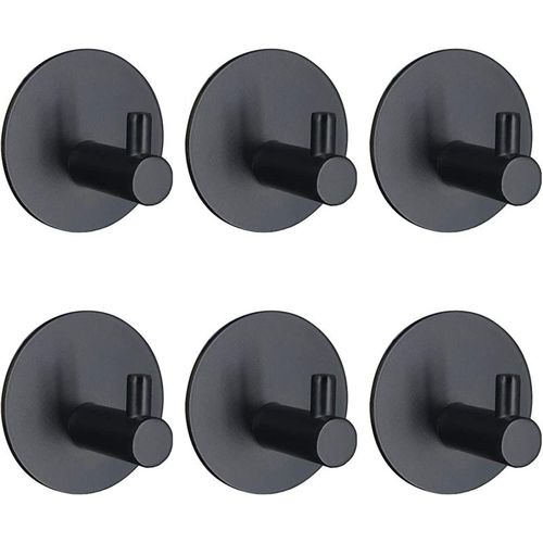 Shop Generic Wall Hooks Adhesive Stainless Steel Hooks (Black) Online