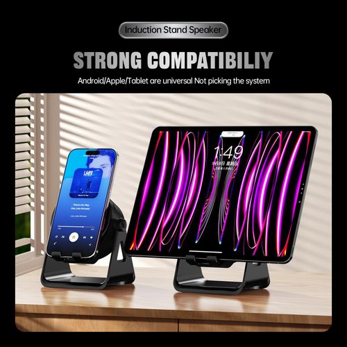 product_image_name-Vodra-3-in-1  Induction Speaker Stand with 5.3 Bluetooth Speaker – Black-6