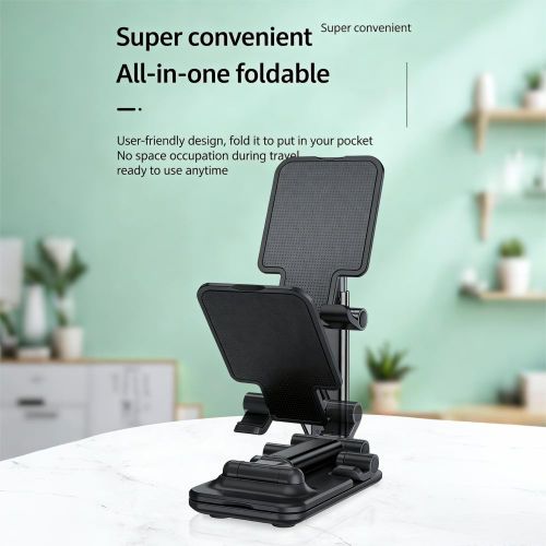 product_image_name-Generic-ASCENT Phone Stand for Live Streaming, Adjustable Foldable Heavy Duty Holder, Compatible with All Mobile Phones & Tablets Up to 12.9-3