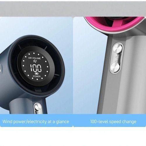 Other Turbo Handheld Digital Portable Rechargeable Fan - Grey - image 2