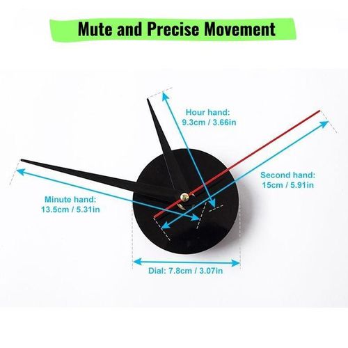 product_image_name-General-DIY Wall Clock Digital Stickers Living Room Bedroom Silent Wall Clock - Black -40cm-6