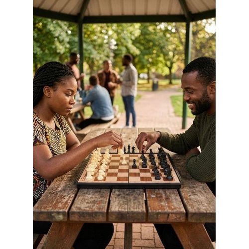 Generic 8004 Magnetic Chess Board Game - Folding Design, Strategy Educational Set - image 2