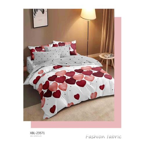 Generic Elegant Bedsheets King-size 1 Bedsheet 3 pillow cases (4pcs) -Multi