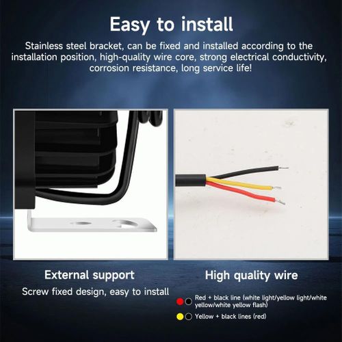 product_image_name-Generic-4LED motorcycle lights, electric car spotlights, driving fog lights/headlights-4