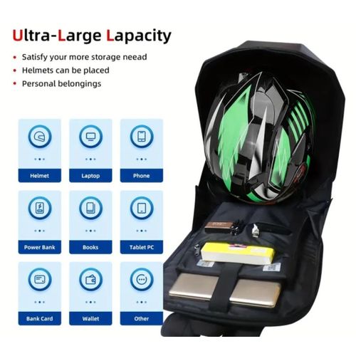 product_image_name-Generic-LED Knight Motorcycle Backpack with Programmable Eyes – Waterproof Hard Shell Smart Laptop Bag – Multicolored-2