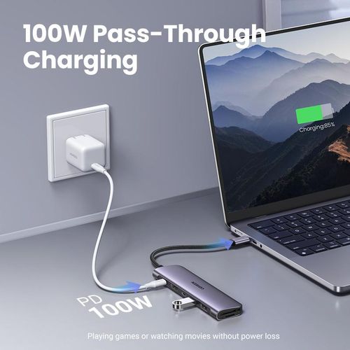 UGREEN Revodok 7 in 1 USB-C Hub with 4K HDMI, 100W Power Delivery