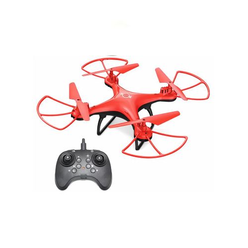 product_image_name-White Label-Drone with 360° Flip, HeadlessMode & LED Lights for Beginners - Red-1