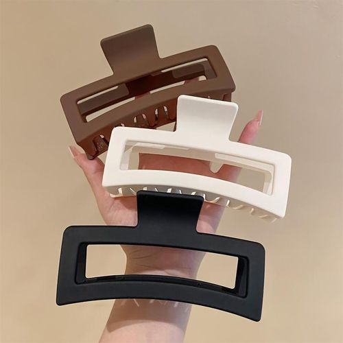 None 2 Pcs Strong Hold Matte Hair Claw Clips for Thick Hair