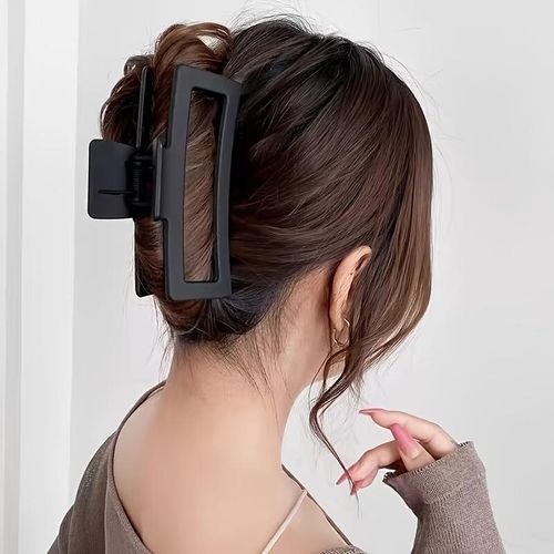 None 2 Pcs Strong Hold Matte Hair Claw Clips for Thick Hair - image 6