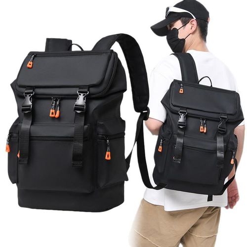 product_image_name-Generic-Stylish Large Capacity Travel Bag Laptop Backpack Shoulder Bag - Black-1