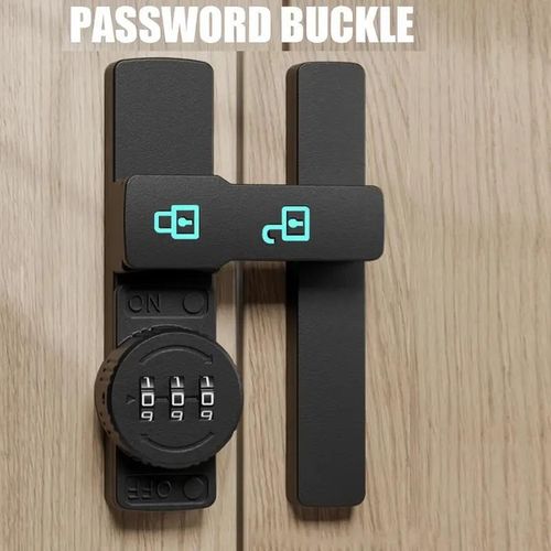 product_image_name-Generic-Combination Door Lock and Deadbolt, 180 Degree Sliding French Barn Door Lock with 3 Digit Combination Lock Illuminated Sign-1