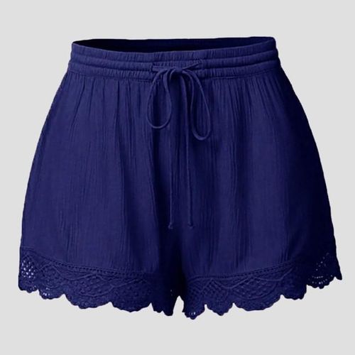 Shop Generic Women Summer Lace Plus Size Rope Tie Shorts Yoga Sport Pants  Leggings Trousers Hot Shorts Running Shorts With Liner Online