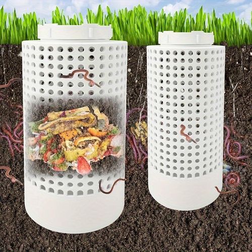 Generic 1 underground ea-rthworm compost bin, suitable for small potted plants and gardens