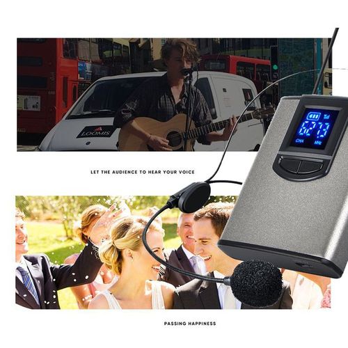 Shop Generic Portable Wireless Mini Receiver Headset Transmitter Lavalier  Lapel Mic Teacher Presenter Microphone Online