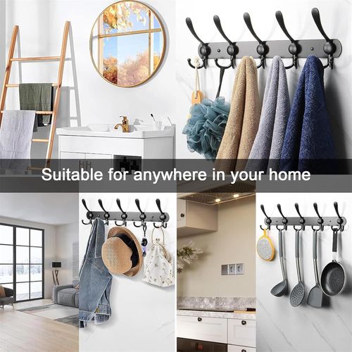 Generic Coat Rack Wall Mount, Heavy Duty Stainless Steel Coat Hook - image 7