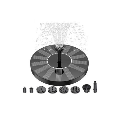 product_image_name-White Label-Solar Powered Circular Fountain Outdoor Pool Floating Fountain Courtyard Brushless Submersible Pump for Garden Decoration-4