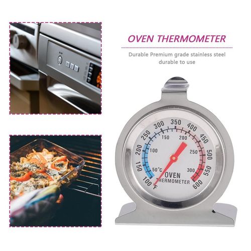 Oven Thermometer Cooker Temperature Stainless Steel Gauge Quality 300ºC