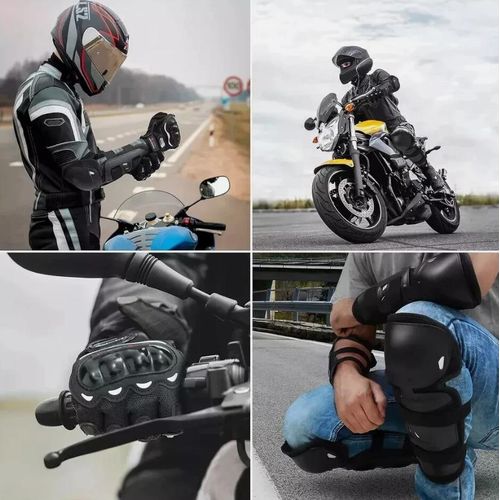 product_image_name-Generic-5PCS Protective Kneepads, Motor-Racing Guards With Clothing Gloves Full Finger Motorcycle Gloves Anti-slip Wear Gloves Tactical Training Glove,Biker Motorcycle Racing Elbow Knee Guard Protector-6