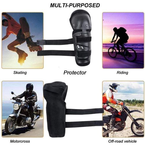 product_image_name-Generic-5PCS Protective Kneepads, Motor-Racing Guards With Clothing Gloves Full Finger Motorcycle Gloves Anti-slip Wear Gloves Tactical Training Glove,Biker Motorcycle Racing Elbow Knee Guard Protector-8