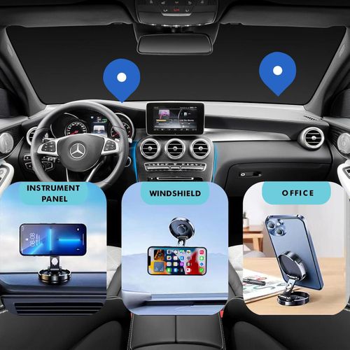 product_image_name-Generic-【Clearance Sale】【Foldable Magnetic Phone Mount】 Universal 360 ° Rotation Car Phone Magnet Holder, Magnet Phone Holder for Car with iPhone Samsung All smartphones-3