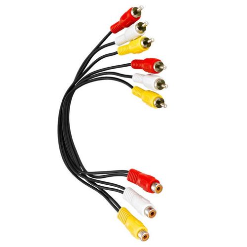 Generic 3RCA Female to Dual 3RCA Male Cable - 0.25 m - image 2