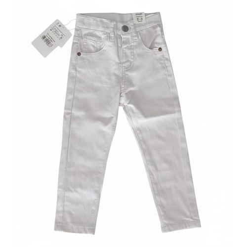 product_image_name-Denim-Kids' Ivory Khaki Trousers-1