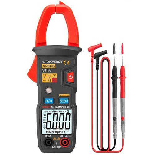 Generic ANENG Intelligent Digital Backlit Clamp-On High-Precision Multimeter, Specification: ST183