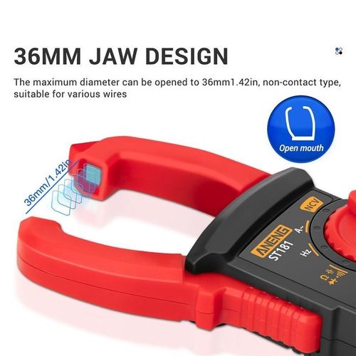 Generic ANENG Intelligent Digital Backlit Clamp-On High-Precision Multimeter, Specification: ST183 - image 4