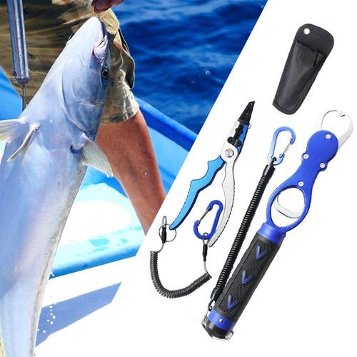 Shop Generic Portable Grip Pliers Fish Lip Gripper Plier_Blue Online