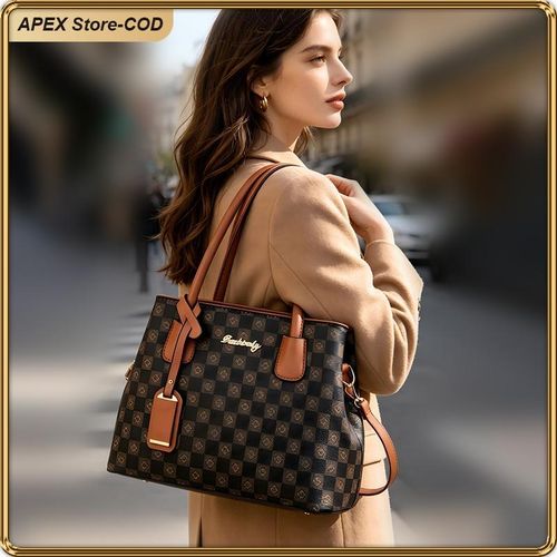 ASHION Chic PU Leather Tote Bag For Women  Lightweight Durable Versatile - image 3