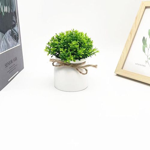 Generic 4 pots artificial flowers , home plant decorations artificial potted flowers,flowers for room - image 5