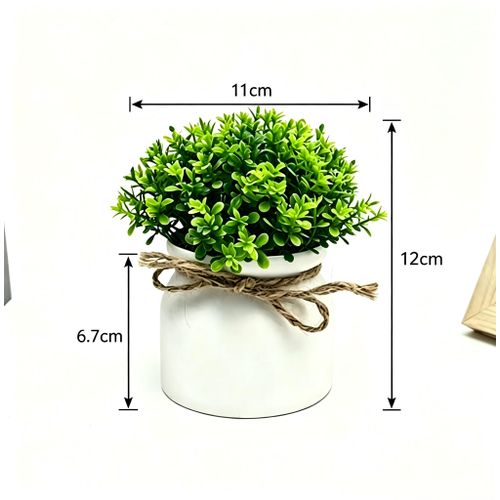 Generic 4 pots artificial flowers , home plant decorations artificial potted flowers,flowers for room - image 6