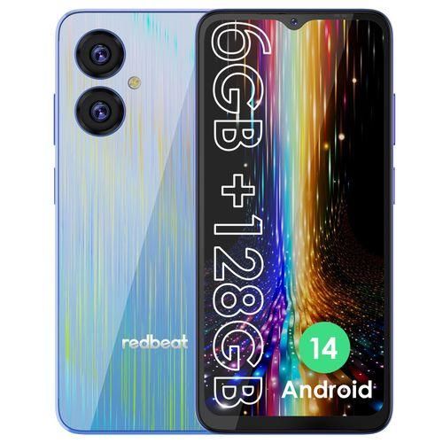 product_image_name-redbeat-D5 Smartphone, 6.52-inch HD Display, 6GB RAM+128G ROM, Octa-Core 1.6GHz, Blue-1