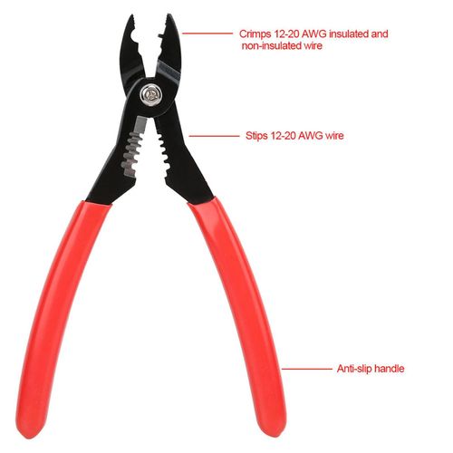 Generic 7in Electrical Cable Stripping Crimping Tool Wire Stripper for Terminals - image 4