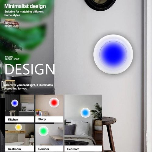 product_image_name-Generic-6pcs LED night light with remote control, 13 dimmable RGB colors-3