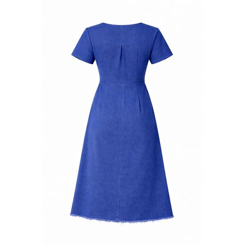 product_image_name-Generic-Denim (Jeans) Midi Dress – Deep Blue -2
