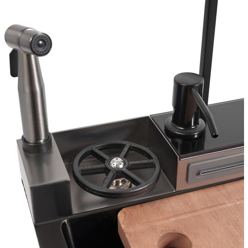 Rt  Premium Smart Kitchen Sink With LED Light Display - Waterfalls - image 4